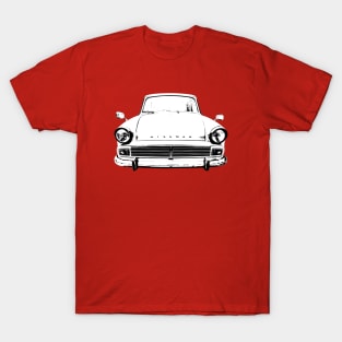 Hillman Minx Series V 1960s classic car monoblock black/white T-Shirt